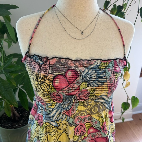 Y2K Fairy Ruffled Halter Top - Picture 3 of 6